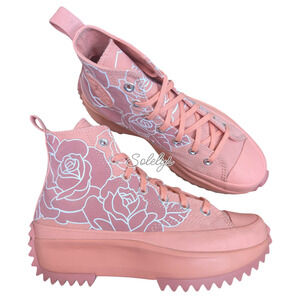 Converse x Natasha Cloud Run Star Hike Floral Pink Quartz Platform Sneaker 7.5